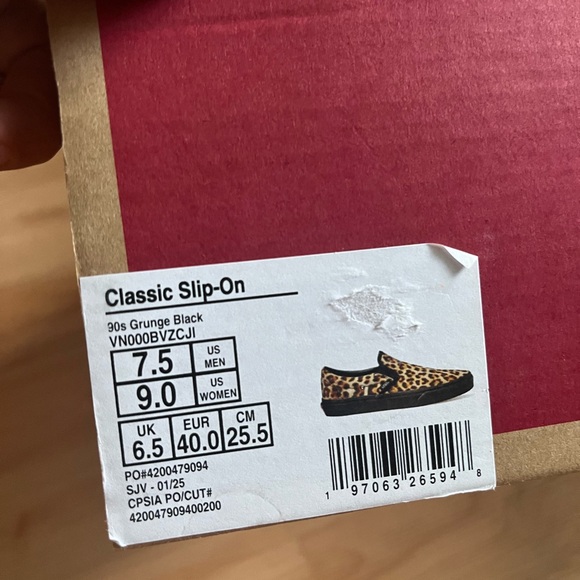 VANS Classic Slip-on Shoes (90s
Grunge Black) Women 9.0 US Mens
7.5 US - Picture 11 of 11